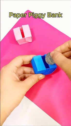 DIY Paper Piggy Bank | Easy Coin Bank Craft Idea | Nasrin Art and Craft