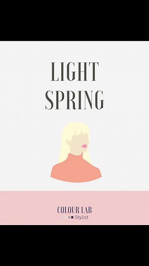 Light Spring 🌼 #colouranalysis #coloranalysis #onlinecoloranalysis #lightspring
