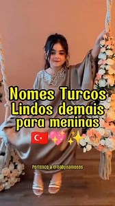 152K views · 1.8K reactions | Nomes Turcos lindos demais para meninas勺✨ . . . #nomesdebebes #bebe #turkish #turquia #maedemenina #maternidade #meumundorosa #maeefilha | Baby Names | Facebook