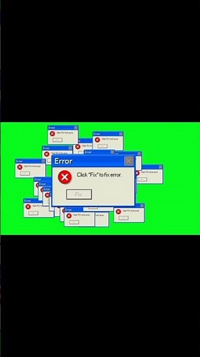 computer error green screen shot copy right free #greenscreen #error
