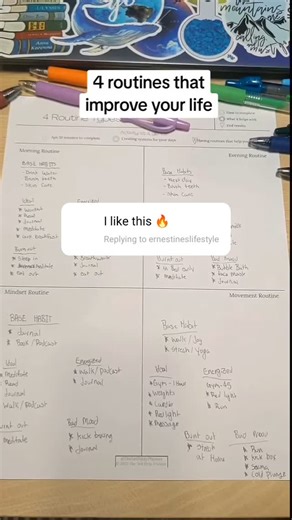 Julia | The Self Help Planner on Instagram: "Comment '4x4' and I'll send you my 4x4 method worksheet for $0!! (It's usually $15)!! This will teach you how to stay consistent with your routines this year, regardless of how much you suck at staying consistent! Also, as someone with ADHD I can tell you personally. This definitely works if you have ADHD!! Comment 4x4 get the worksheet, fill it out and I'm not kidding. Your life is going to change!! #goalsetting #goals #planner #goalplanner #2025 #20