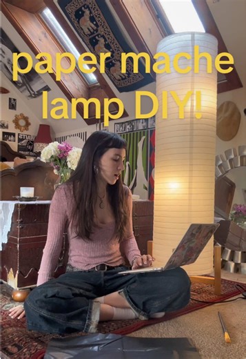 Creative Paper Mache Lamp DIY Project