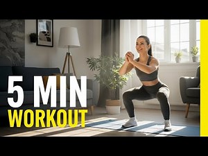 5-Minute Home Workout for Beginners | No Equipment Fat Burning Routine