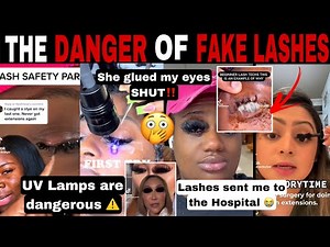 MERCY! 😱 LASH EXTENSION ARE DANGEROUS: UV LASHES, EYE INFECTIONS & TOXIC GLUE | TIK TOK COMP