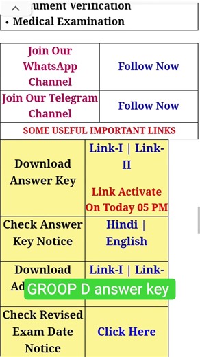 GROOP D answer key 🗝️#trandingreels #viralvideo