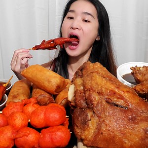 93K views · 2.4K reactions | The BEST Filipino Street Food Mukbang! Kwek Kwek, Spring Rolls, Crispy Pata & Addidas! #mukbang #asmr #filipinofood #crispy | Peggie Neo | Facebook