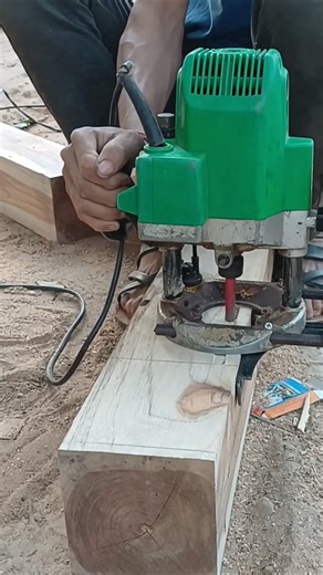 How to make hole use router machine #bkcarpenter #routermachine #shorts #routermachineusetricks