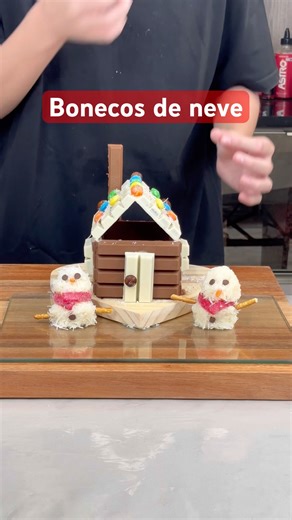 BONECOS DE NEVE!🎅☃️#chef #food #shorts