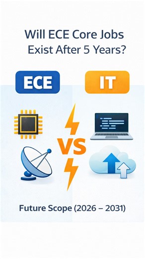 BEINCAREER Local Job Updates on Instagram: "ECE core jobs future 5 years lo ela untadi ani chaala mandi doubt lo unnaru. Semiconductor, EV, Embedded, VLSI laanti fields grow avtunnappudu ECE students ki future unda ani clarity kavali. Degree matrame saripodu. Right skills, projects, and direction unte ECE core jobs lo growth possible 💯 Mee goal core job aa? Comment ‘ECE’ 👇 Follow @beincareer for real career clarity & job guidance 🔥 #ECE #ECEStudents #ECECareers #CoreJobs #BeInCareer"