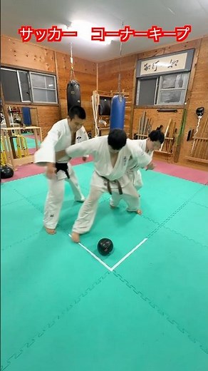 【武道・サッカー】コーナーキープ対決を本気でやってみた！武道の身体操作は活かすことができるのか！？#aikido ＃karate #martial #武道 #空手＃筋トレ＃W杯＃ワールドカップ