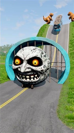 Long Capsule Buses vs Drain Pipe - BeamNG.drive