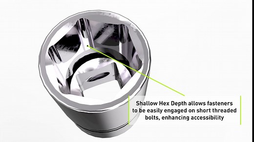 Williams HD-652 3/4 Drive Deep Socket, 6 Point, 1-5/8-Inch