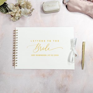 Personalised Letters to the Bride Scrapbook   Envelopes Add on | Bridal Shower Wedding Keepsake | A4 Guest Book & Memory Album - Etsy UK