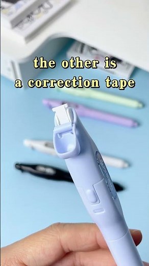 Lepusheng Quick Correct Pen — 2-in-1 Gel Pen & Correction Tape