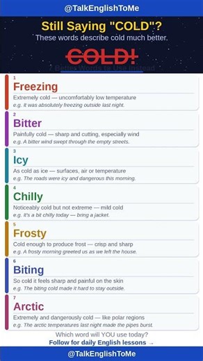 Still Saying "Cold"? 7 Words That Describe Cold So Much Better
