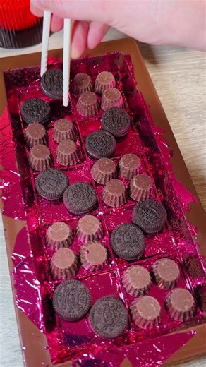 24 Karat Gold Leaf with Pink Dubai Chocolate