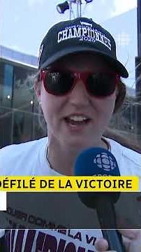 Victoire de Montréal : le défilé des championnes