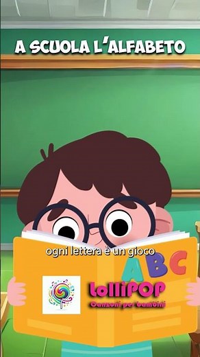 🏫📚 A SCUOLA L'ALFABETO - CANZONI PER BAMBINI - LolliPOP🎶 #shortsitalia #shorts #short #shortvideo