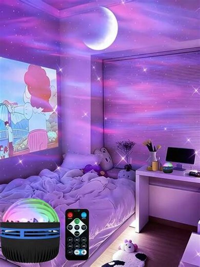 Creative Northern Lights LED Projector Lamp, Dynamic Starry Sky Lighting Effect, Galaxy Atmosphere Light, USB Powered, Couples Holiday Gift, Home Gathering, Event Decor Light, Suitable For Bedroom, Living Room, Game Room, Party, Birthday | SHEIN