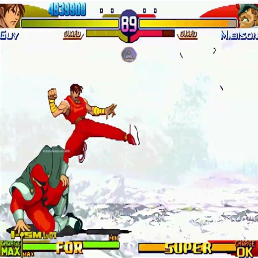 Guy DOMINATED Bison in Street Fighter Alpha 3 Max