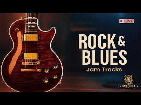 LIVE Rock & Blues Guitar Jam | Powerful Backing Tracks