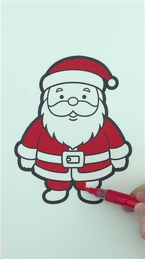 🎨 How to Color Santa Claus | Fun & Easy Kids Tutorial