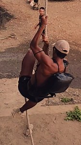 32K views · 491 reactions | Rope Climbing with weights using feet lock Technique #training #obstacles #technique #sample | Ghaz Wild | Facebook