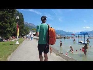 Annecy visite du lac 4k walking tour#annecy