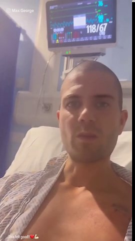 Max George gives update after emergency heart surgery