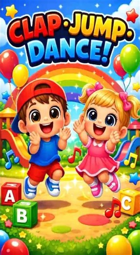 Fun Action Rhyme for Kids | Jump, Clap & Laugh! | FUNTOO TOONS