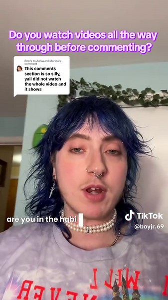 ¿Ves los videos completos antes de comentar?