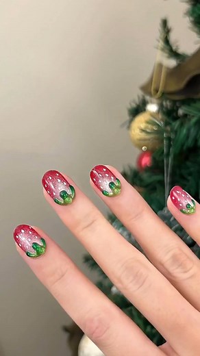 4.7K views · 39 reactions |  Strawberry Cat Eye Summer Nails...