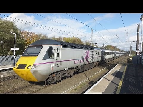 InterCity 125 HSTs at speed (ECML)