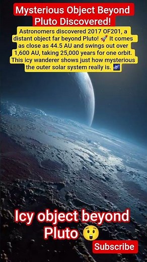 Mysterious Object Beyond Pluto Discovered! #2017OF201 #OuterSolarSystem #Pluto #NASA #Astronomy#yt