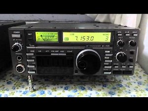 ICOM IC-735 cq DX asia, cq DX fareast DL4HRH Karl on 40m band