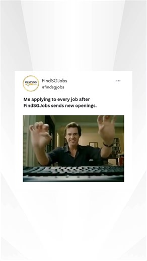 FindSGJobs on Instagram: "Every fast click is one step closer to the right opportunity 💼✨ Start smart with FindSGJobs! Visit us at www.findsgjobs.com for more job opportunities available #findsgjobs #jobsnearby #jobsanywhere #interview #jobsearch #sgjobs #hiring #nowhiring #jobopening #jobvacancy #careeropportunities #jobseeker #jobhunt #workinsingapore #sgjobseekers #careerdevelopment #careertips #findajob #workopportunity #resume"