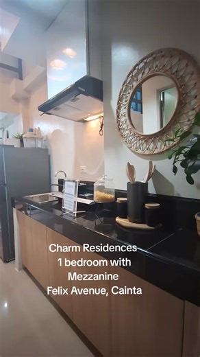 🏡✨ Experience modern living with a stylish twist! This 1-bedroom unit with a mezzanine at Charm Residences, Cainta, offers the perfect blend of comfort and convenience. Enjoy resort-style amenities, easy access to key locations, and a cozy space designed for your lifestyle. Ready to elevate your living experience? 🌿💫 #CharmResidences #ModernLiving #CaintaRealEstate #MezzanineLiving #HomeInvestment
