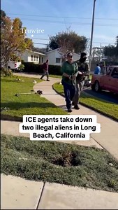 ICE agents take down two illegal aliens in Long Beach, California. | Truwire