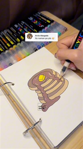 Pancake 🥞 drawing tutorial #pancake #easydrawing #reels #art #satisfying #tutorial #trendingreels | HUE.matter
