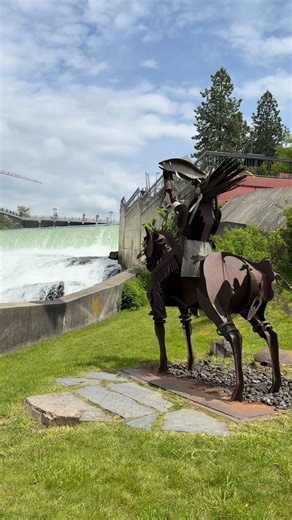 Today, we honor the Spokane Tribe of Indians and all Indigenous peoples whose deep connection to this land reminds us of our shared responsibility to protect and respect it. ☀️🌊 | Downtown Spokane