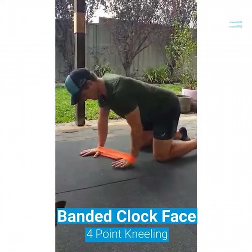 Banded Clock Face in Four Point Kneeling