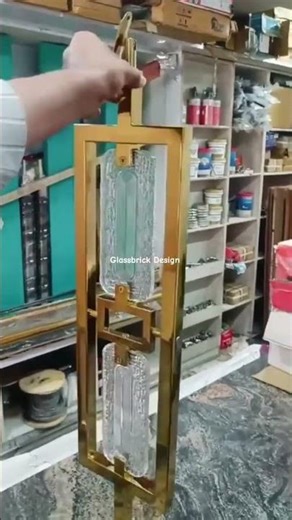 Latest Glass brick Design Railing pillar #railingdesign #pillar