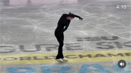sarah everhardt 2026 World Championship Free Program Practice #saraheverhardt #figureskatingtiktok #foryoupage #fyp #figureskating