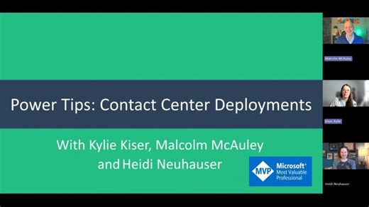 Power Tips: Contact Center Deployments ALM Discussion | Kylie Kiser