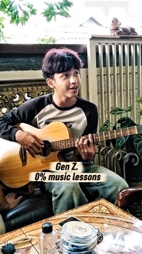 'Without a teacher, how can he synchronize his brain? 🧠🎸"