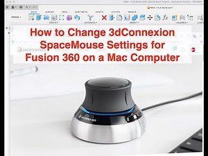 Changing 3D SpaceMouse Settings on on Mac Computer