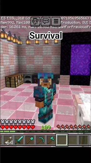 I Built a Massive Pink Castle in Minecraft Survival🌸Minecraft pink castle.#minecraft