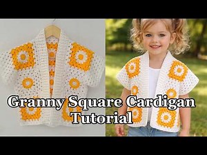 How to Crochet Granny Squares Cardigan