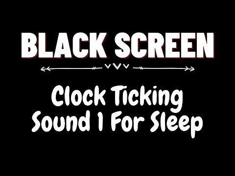Clock Ticking Sound 1 for Sleep 8 hours | BLACK SCREEN | Dark Screen Nature Sounds | Sleep and Relax