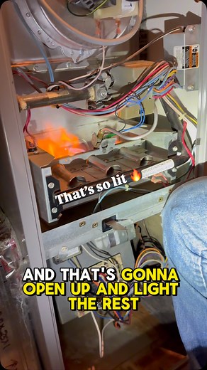 Oh no there’s a fire in the basement! Oh wait it’s just the furnace. Zach explains how the burners light in this furnace: - Too hot? Too cold? Call 263-7201 for 24/7 emergency service. - Kelley & Dawson Service - #hvac #wichita #wichitaks #localbusiness #familyowned #heating #cooling #airconditioning #supportsmallbusiness #supportlocal | Kelley & Dawson Service | Facebook